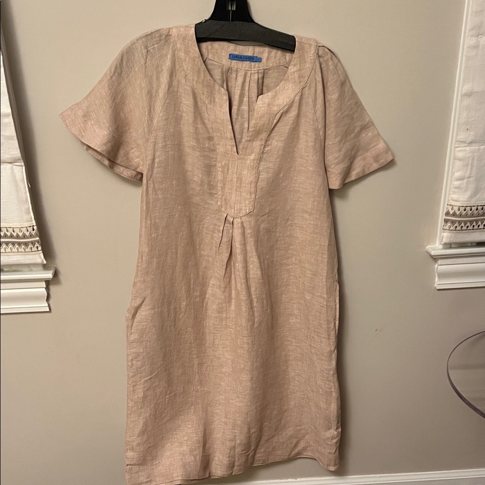 J.McLaughlin Beige Linen Dress